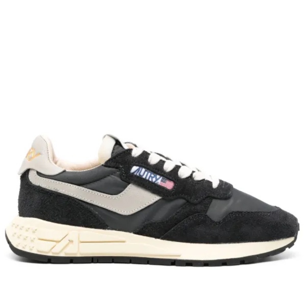 Autry Reelwind Paneled Suede Retro Trainer Sneakers